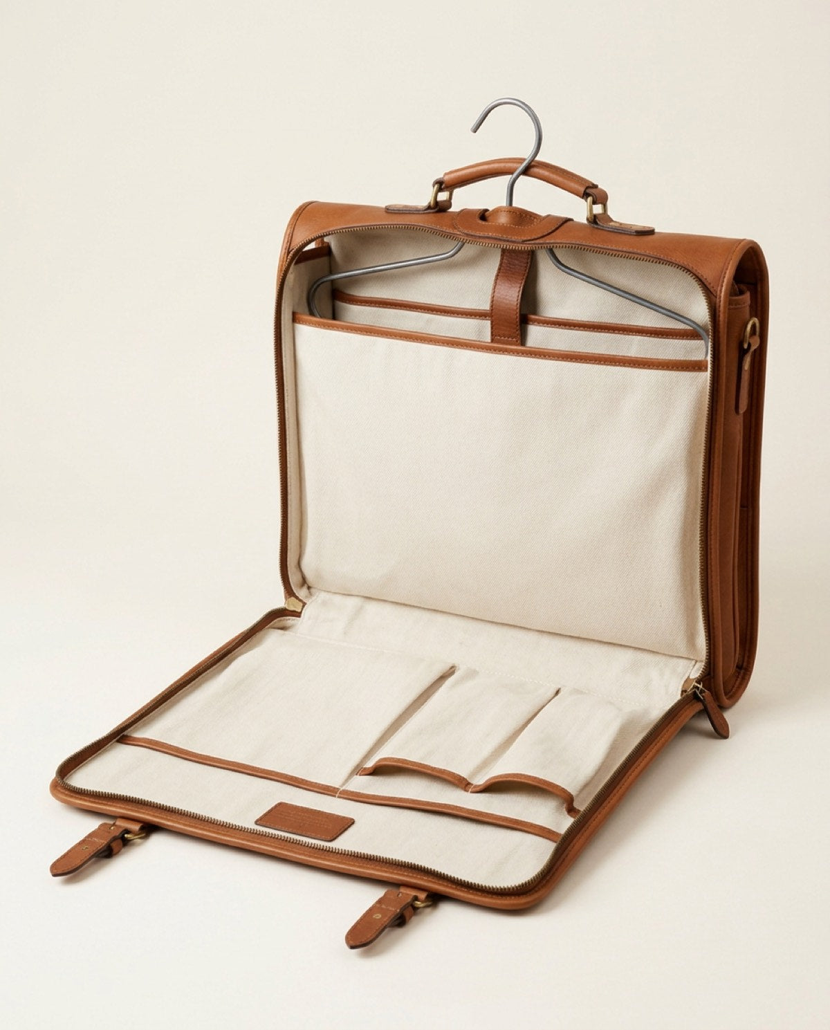 Belgrave Folding Garment Bag, cotton twill detail