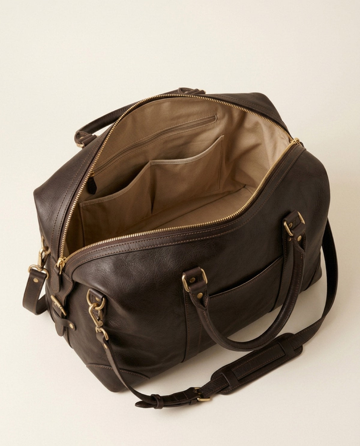 Belgrave Large Weekender, cotton twill detail