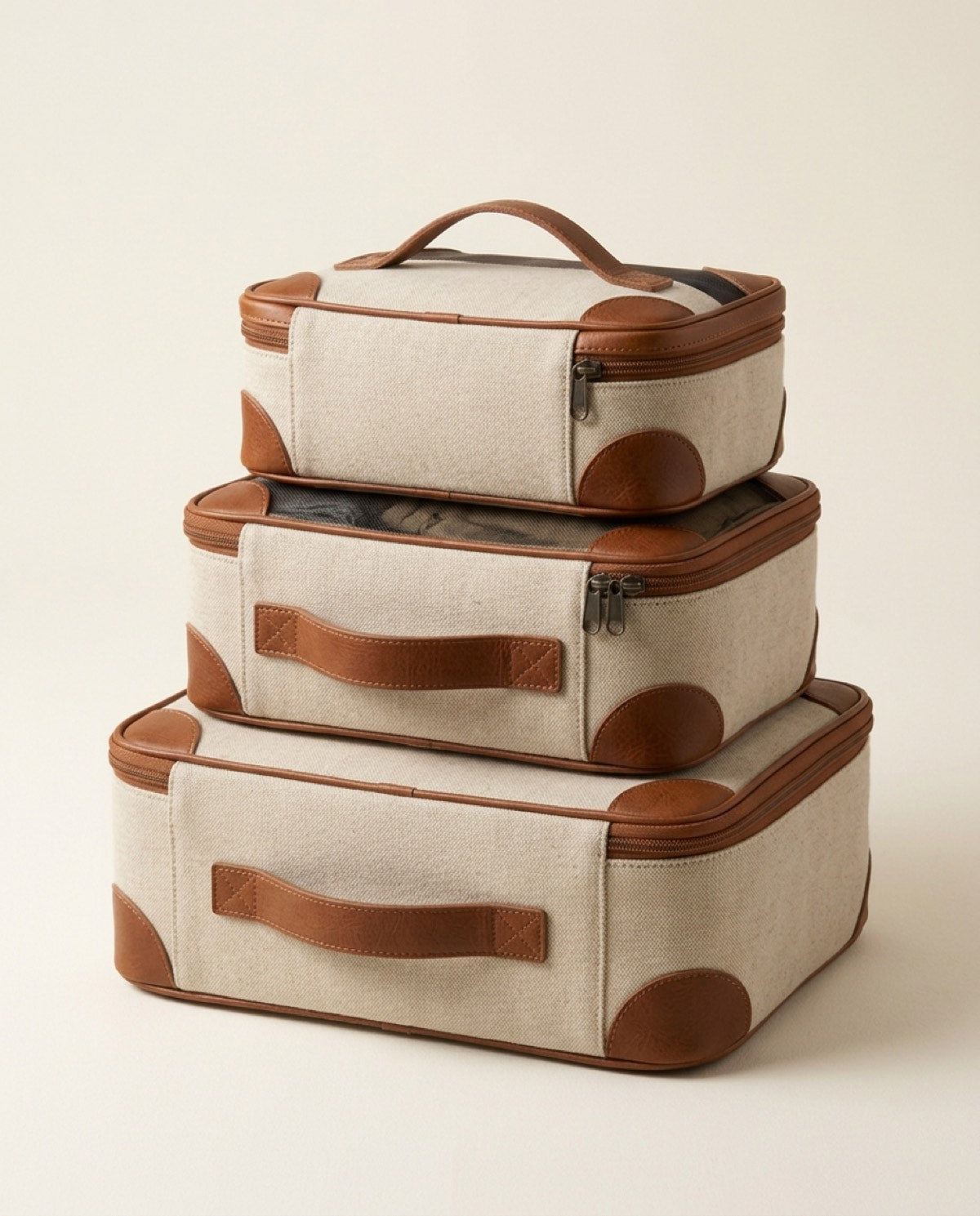 Essential Packing Cube Set, nylon zips detail