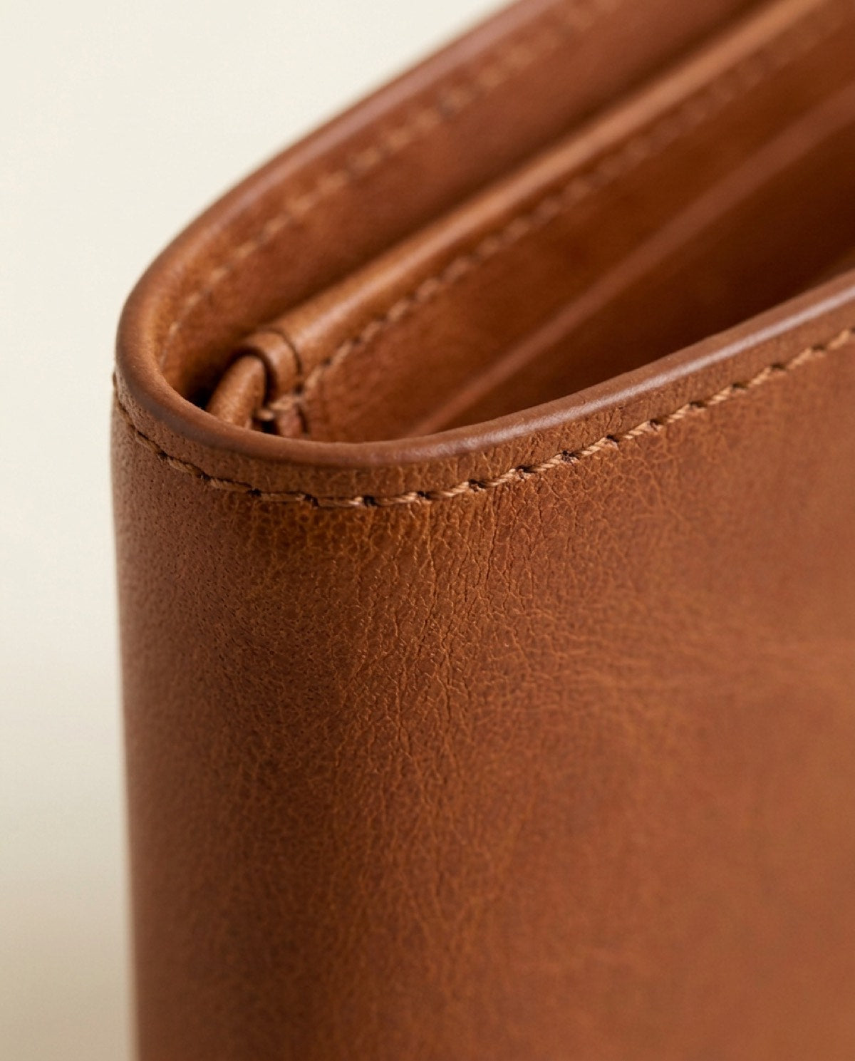 Hatton Bifold Wallet, leather detail