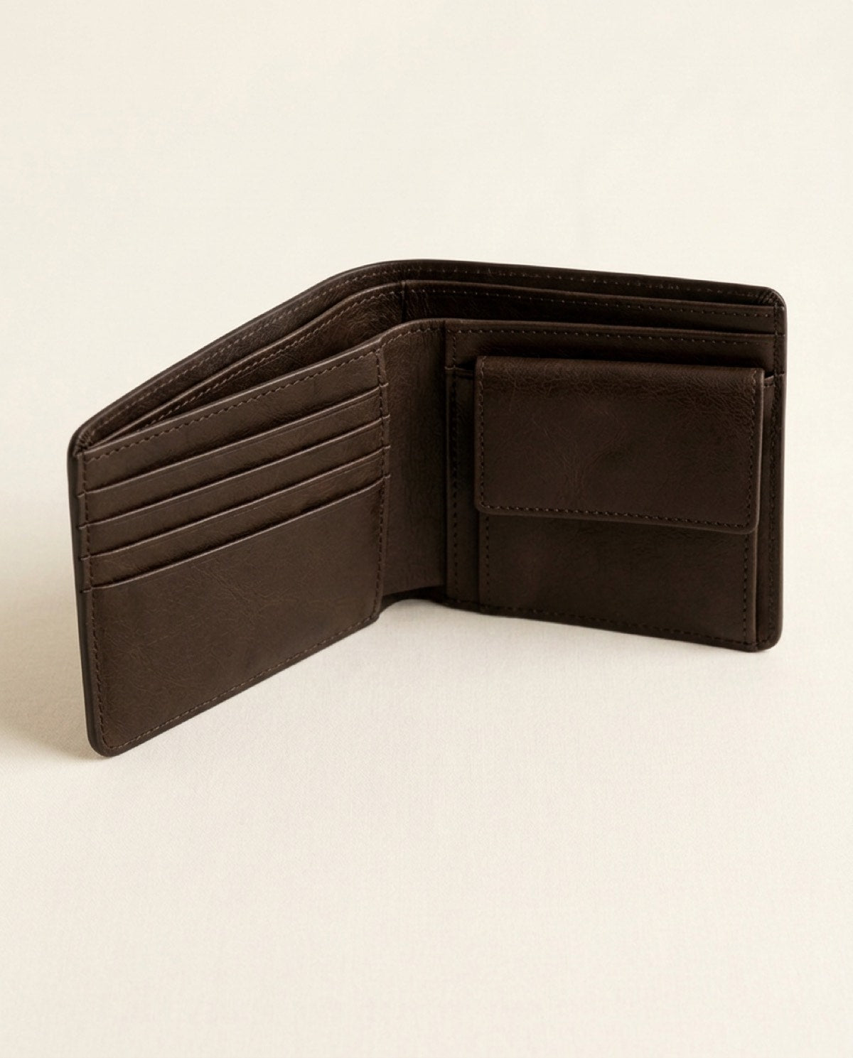 Hatton Bifold Wallet, leather detail