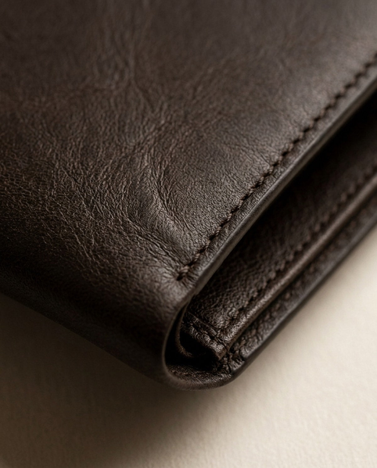 Hatton Bifold Wallet, leather detail