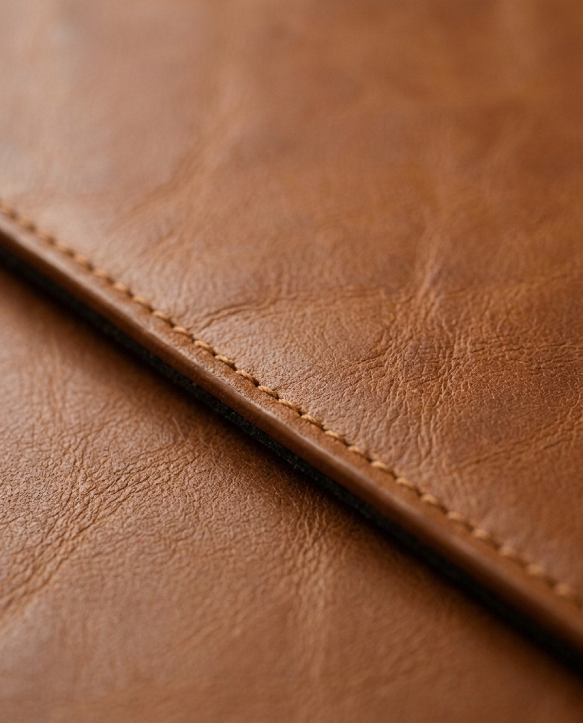 Hatton Desk Pad, leather detail