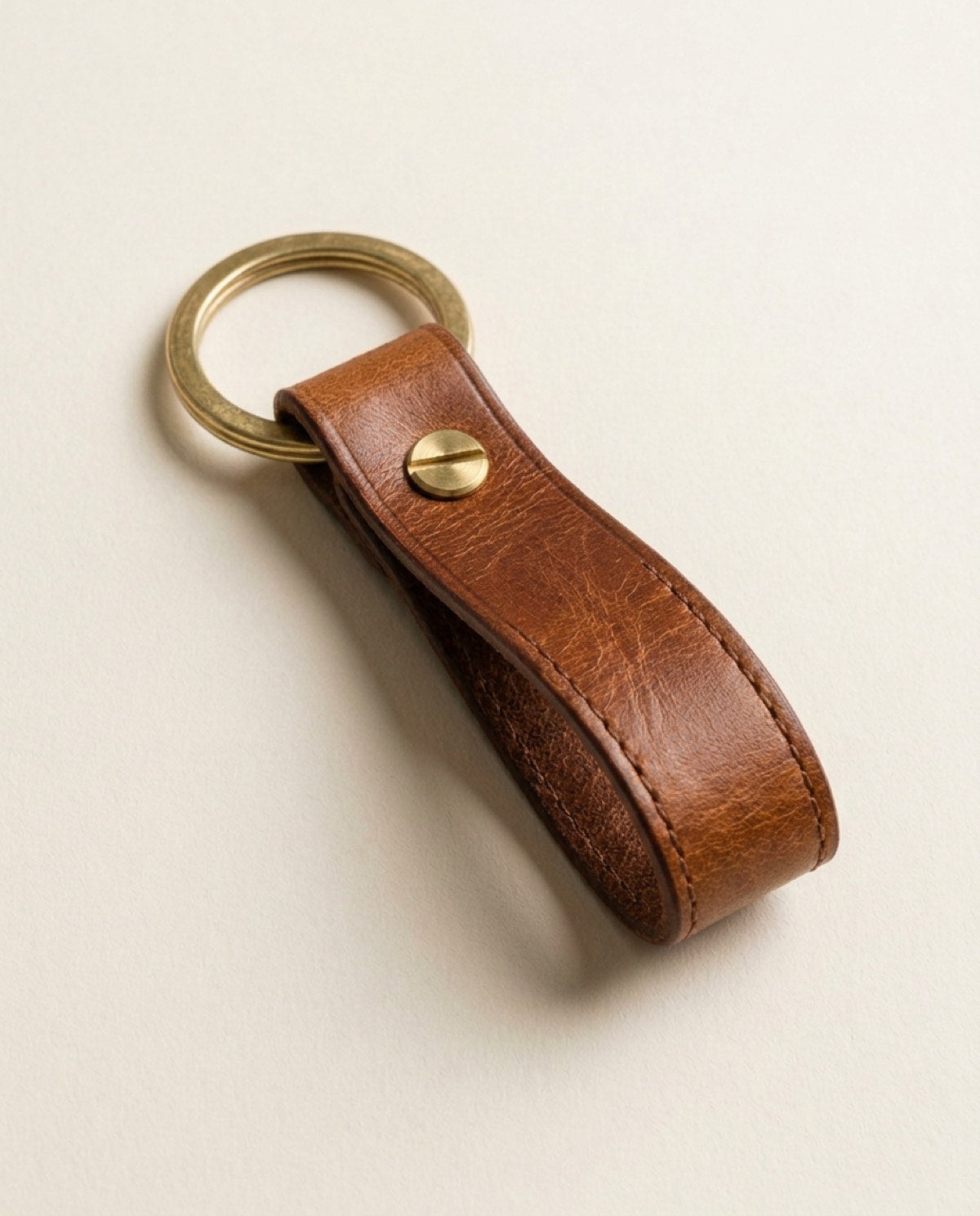 Hatton Key Holder, solid brass ring detail