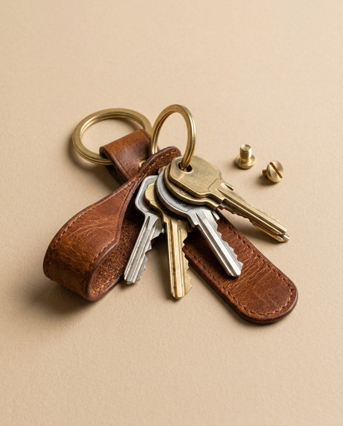 Hatton Key Holder open, showing what fits inside