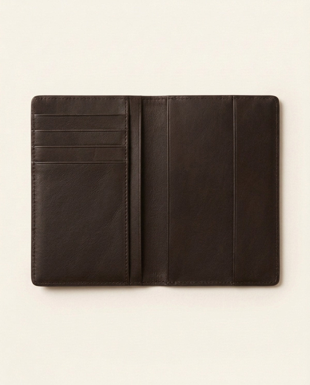 Hatton Passport Holder, leather detail