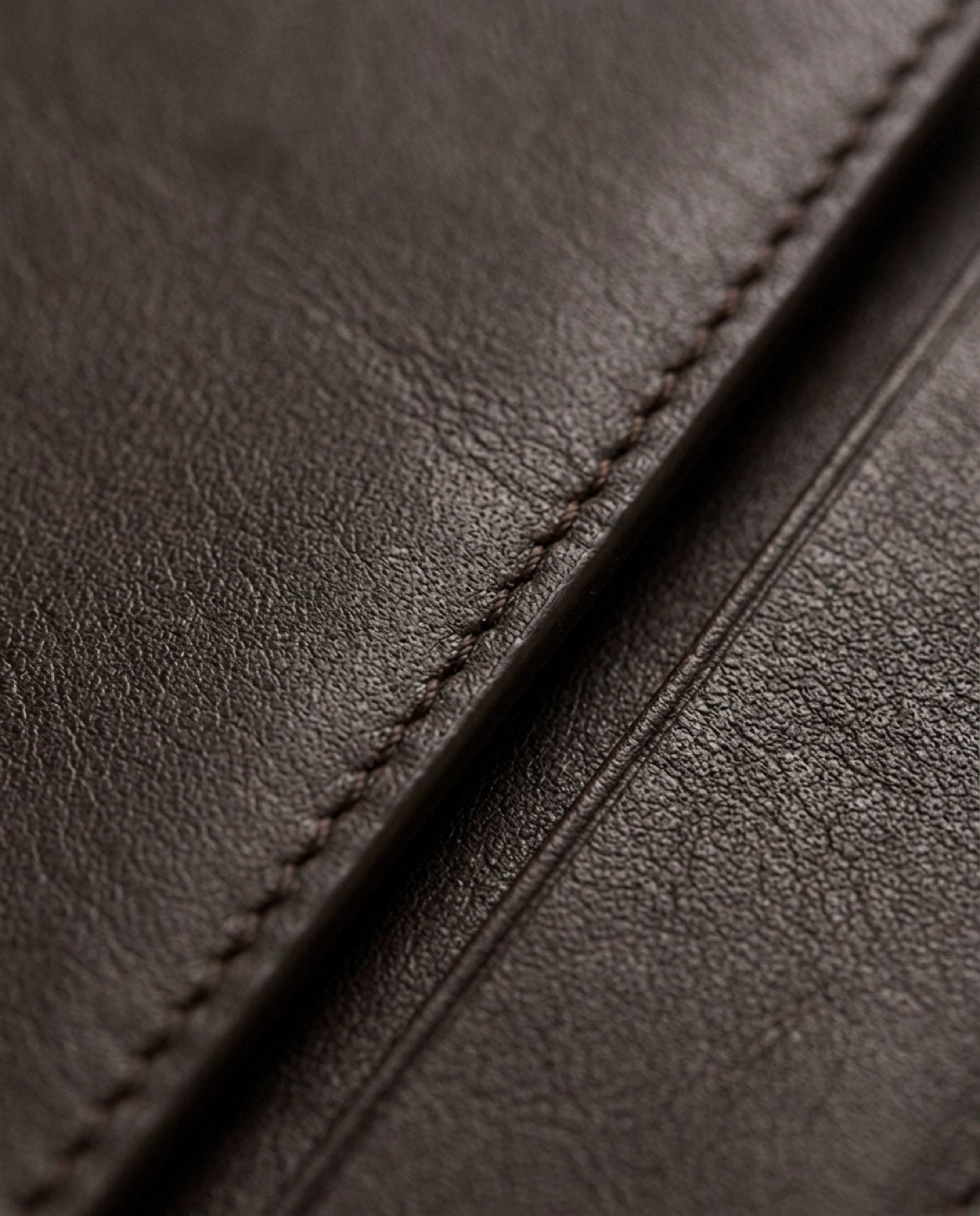 Hatton Passport Holder, leather detail