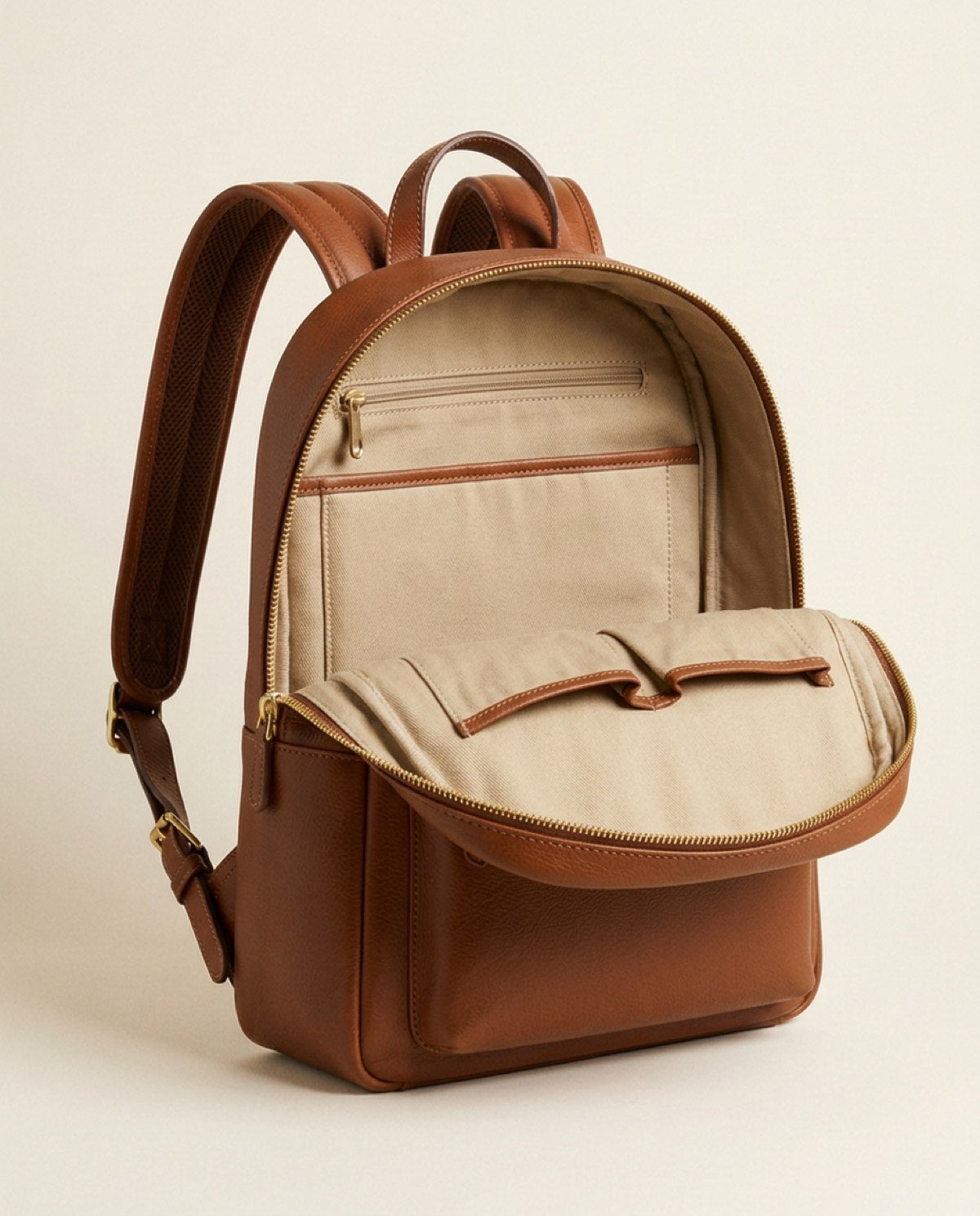Marylebone Compact Backpack, cotton twill detail