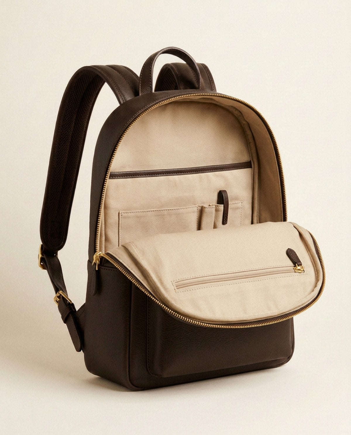 Marylebone Compact Backpack, cotton twill detail
